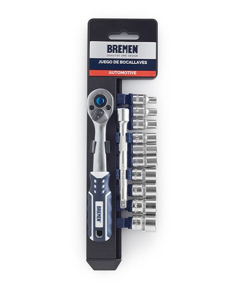 Juego de Bocallaves con Accesorios Portátil [ 1/4"] (12 Pzs)