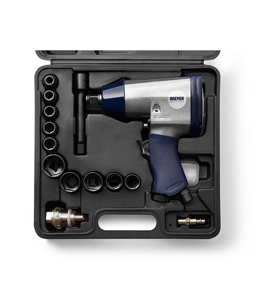 Llave de Impacto en Kit [encastre 1/2"] (17 piezas)
