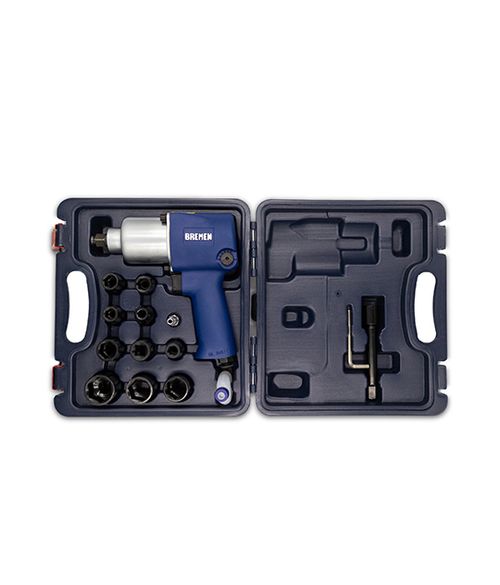 Llave de Impacto Uso Intensivo en Kit [encastre 1/2"] (15 piezas)