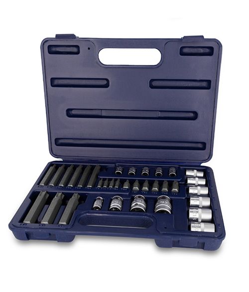 Juego de Bocallaves y Puntas Tamper Torx (34 Pzs)