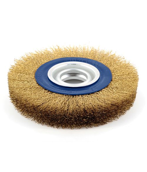 Cepillo Circular Rizado para Amoladora de Banco