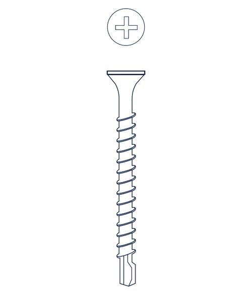 Tornillo Autoperforante Trompeta Mecha