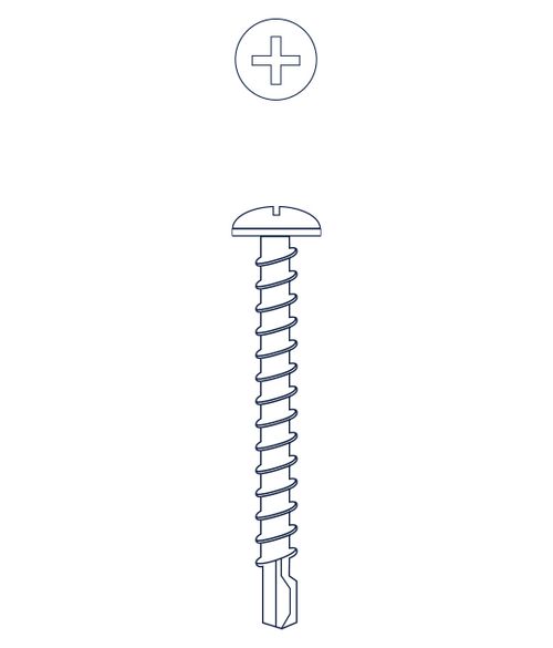 Tornillo Autoperforante Fijadora Rosca Parker Mecha