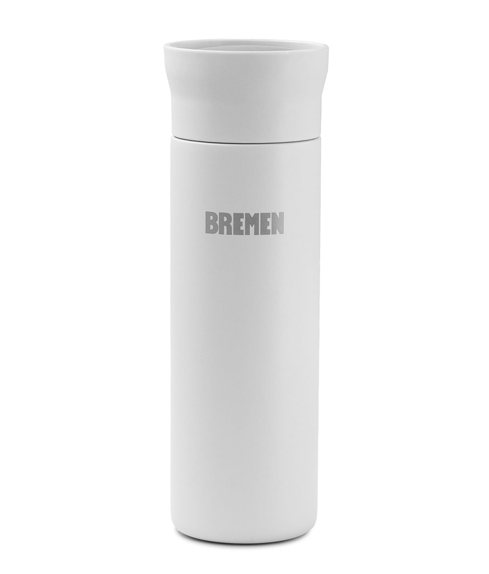 Vaso Térmico Bremen 450 ml Acero Inoxidable con Tapa 360° Gris