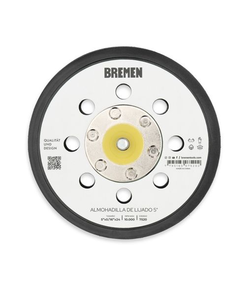Almohadilla de Lijado para Lijadora Roto Orbital (Cód. 7518)