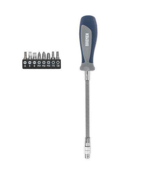 Destornilladores Porta Puntas Flexible (9 Pzs)