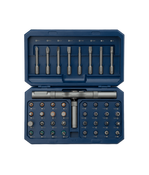Juego de Destornillador Crique 3 en 1 con Puntas [Encastre 1/4"] (44 Pzs)